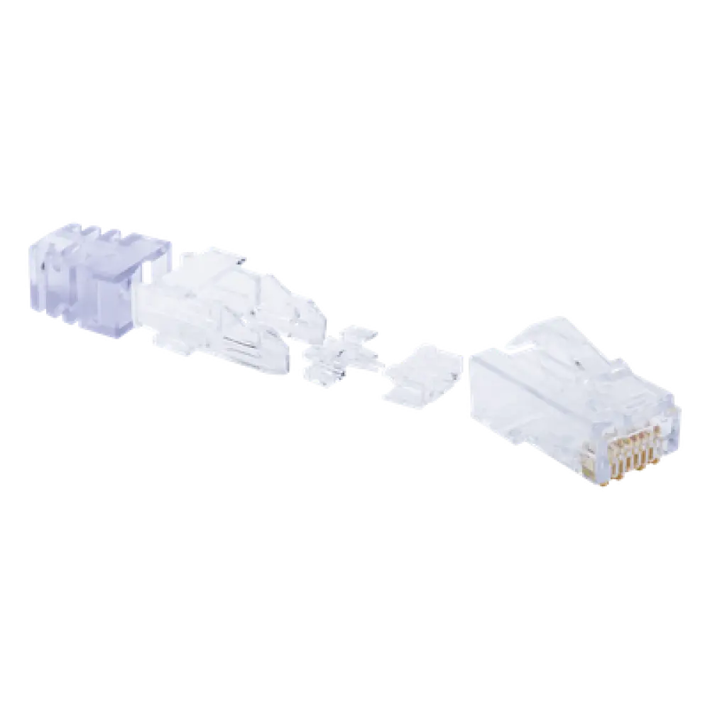 Plug RJ45 / Cat6 / 8P8C / 23-24 AWG / 50μin Oro / 2500 Ciclos / -10 a 60°C / 100 Piezas