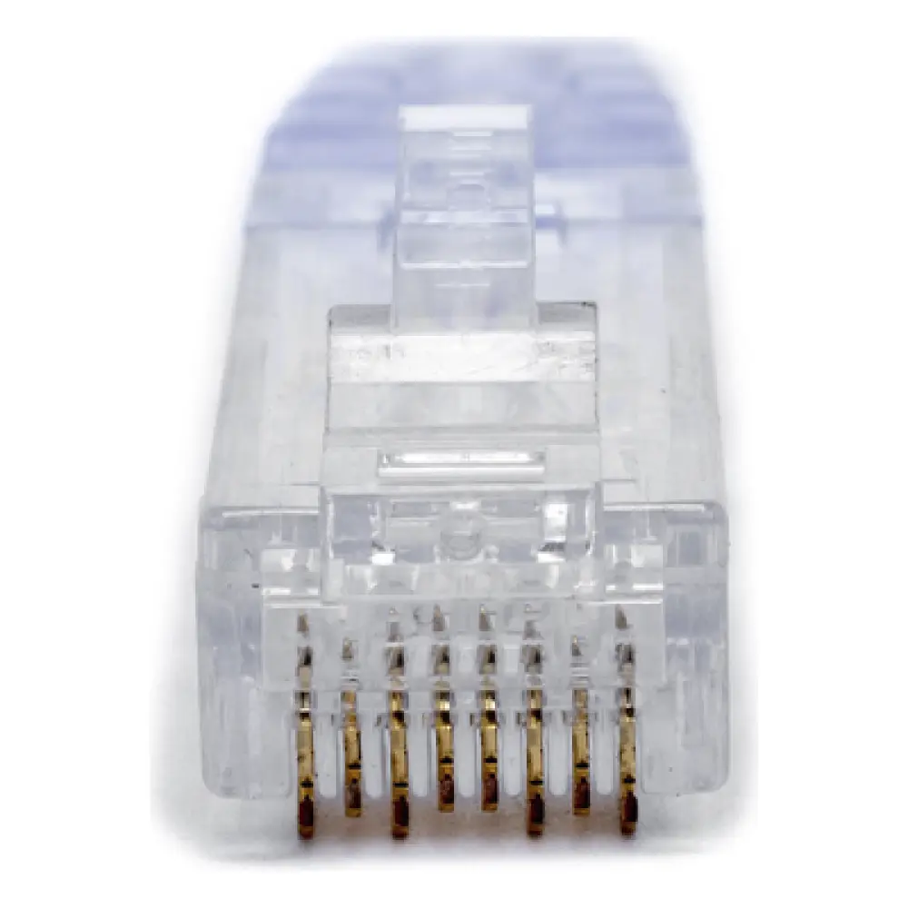 Plug RJ45 / Cat6 / 8P8C / 23-24 AWG / 50μin Oro / 2500 Ciclos / -10 a 60°C / 100 Piezas