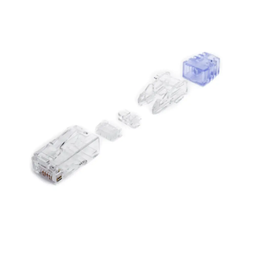 Plug RJ45 / Cat6 / 8P8C / 23-24 AWG / 50μin Oro / 2500 Ciclos / -10 a 60°C / 100 Piezas