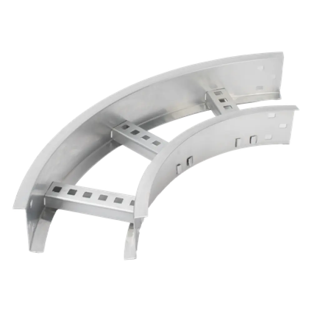 Curva Horizontal de Aluminio / Perfil Z / Peralte 3 1/4" / Ancho 6" / Radio 8" / 90° / Incluye Tornillería