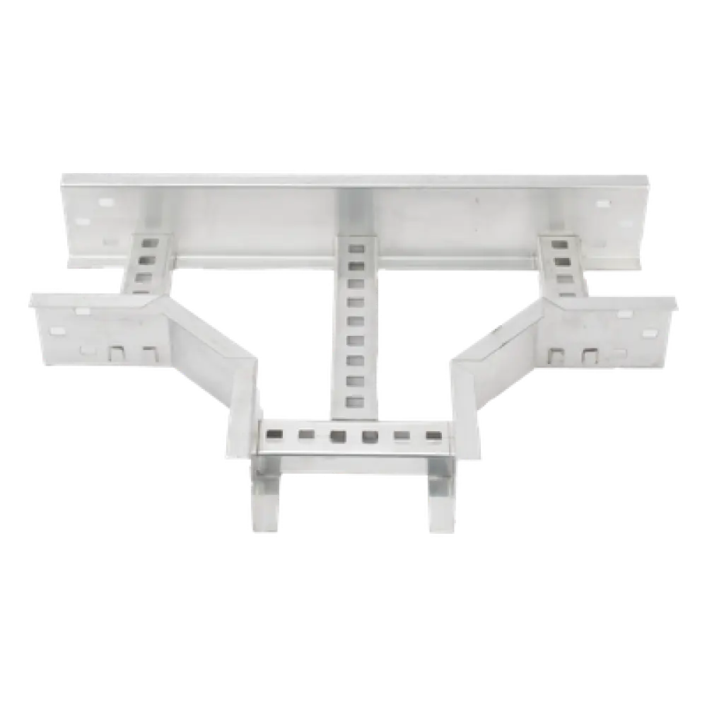 Derivación T Horizontal / Perfil Z / Peralte 3 1/4" / Ancho 6" / Radio de Curvatura 8" / Aluminio de Alta Resistencia / Normas NEMA-VE1, NEMA-VE2, NMX-J-511-ANCE