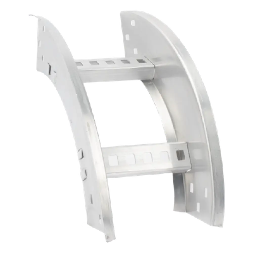 Curva Vertical Exterior / Perfil Z / Peralte 3 1/4" / Ancho 6" / Radio 8" / Aluminio / 90°