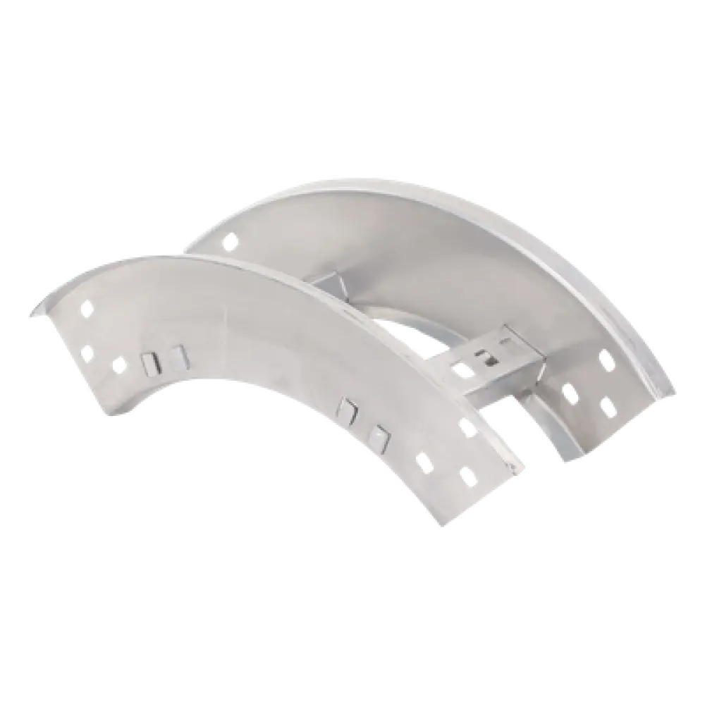 Curva Vertical Exterior / Perfil Z / Peralte 3 1/4" / Ancho 6" / Radio 8" / Aluminio / 90°