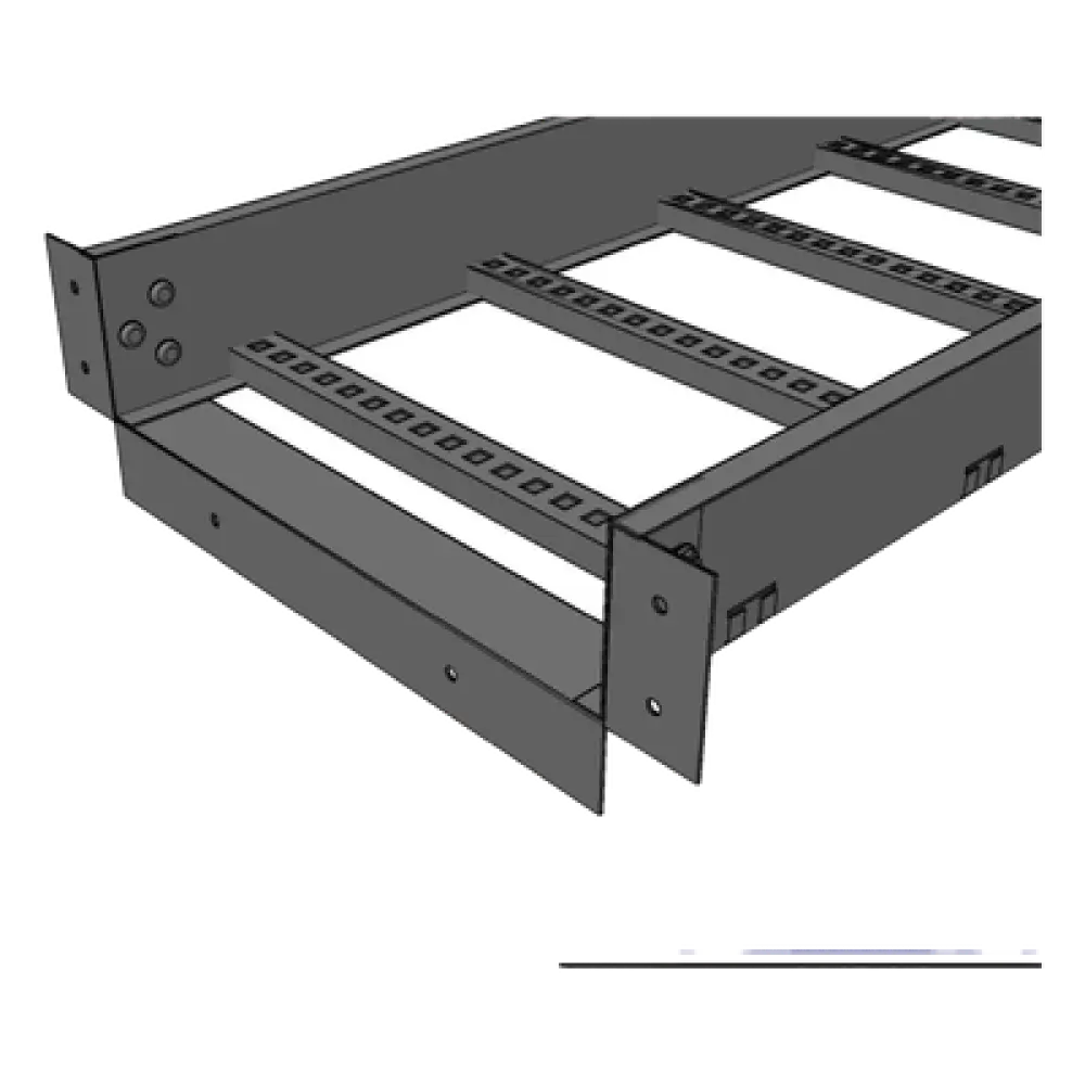 Conector de Escalera a Tablero / Peralte 3 1/4" / Ancho 12" / Aluminio / Incluye Tornillería