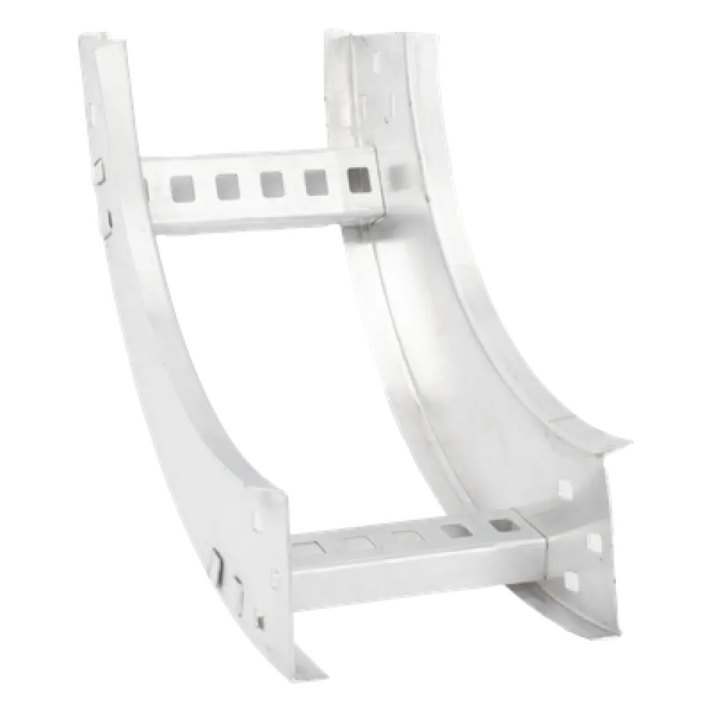 Curva Vertical Interior / Perfil Z / Peralte 3 1/4" / Ancho 6" / Radio 8" / Aluminio / 90°