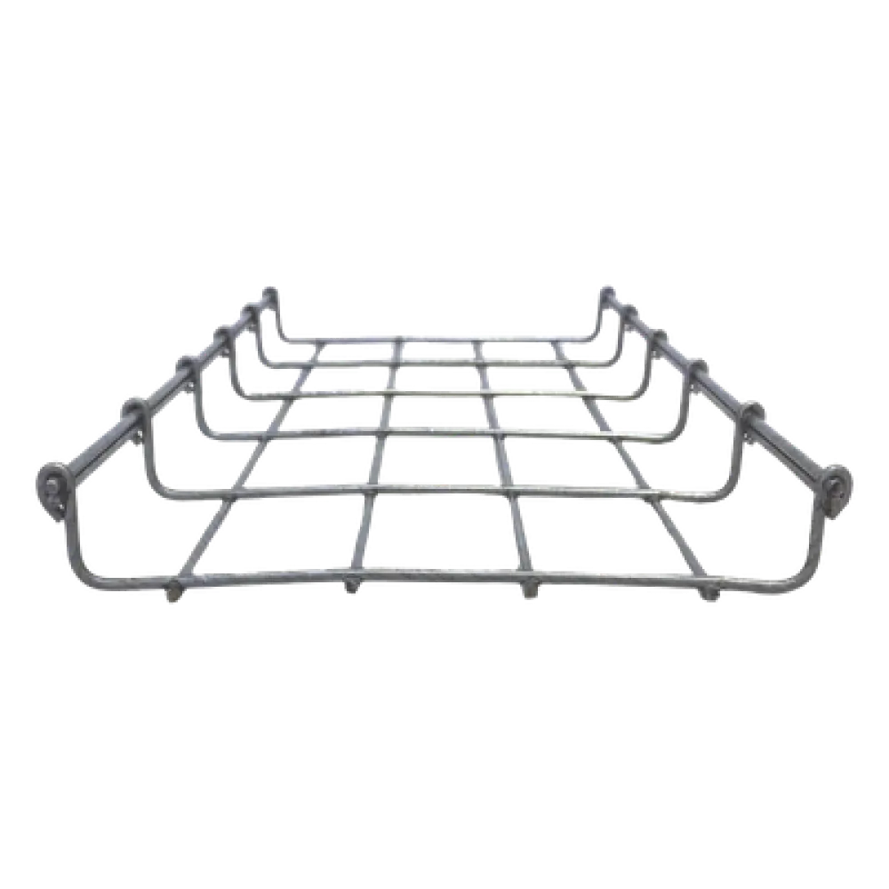 Charola Tipo Malla / Bimetálica 90% Zinc 10% Aluminio / 105 Cables Cat6 / Tramo 3 m (9.8 ft) / Interior y Exterior / Ventilación Natural