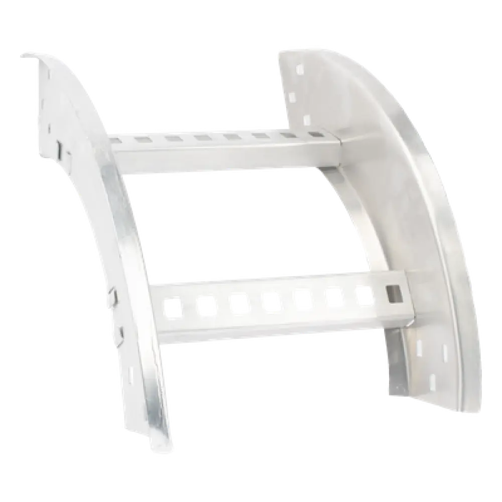Curva Vertical Exterior / Perfil Z / Peralte 3 1/4" / Ancho 9" / Radio 8" / Aluminio / NEMA VE1-VE2