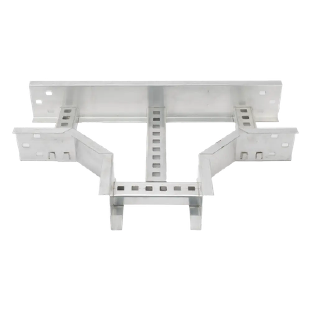 Derivación T Horizontal / Perfil Z / Peralte 3 1/4" / Ancho 9" / Radio de Curvatura 8" / Aluminio / Incluye Tornillería