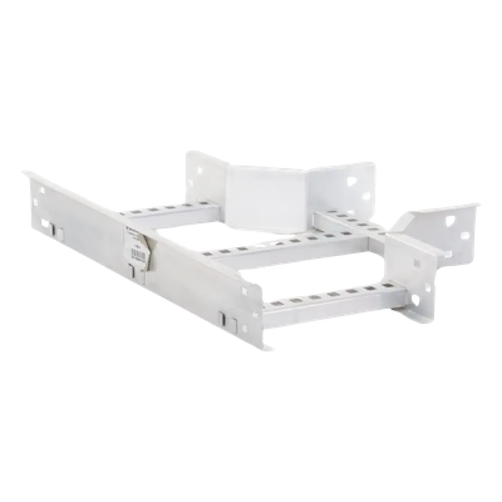 Derivación T Horizontal / Perfil Z / Peralte 3 1/4" / Ancho 9" / Radio de Curvatura 8" / Aluminio / Incluye Tornillería