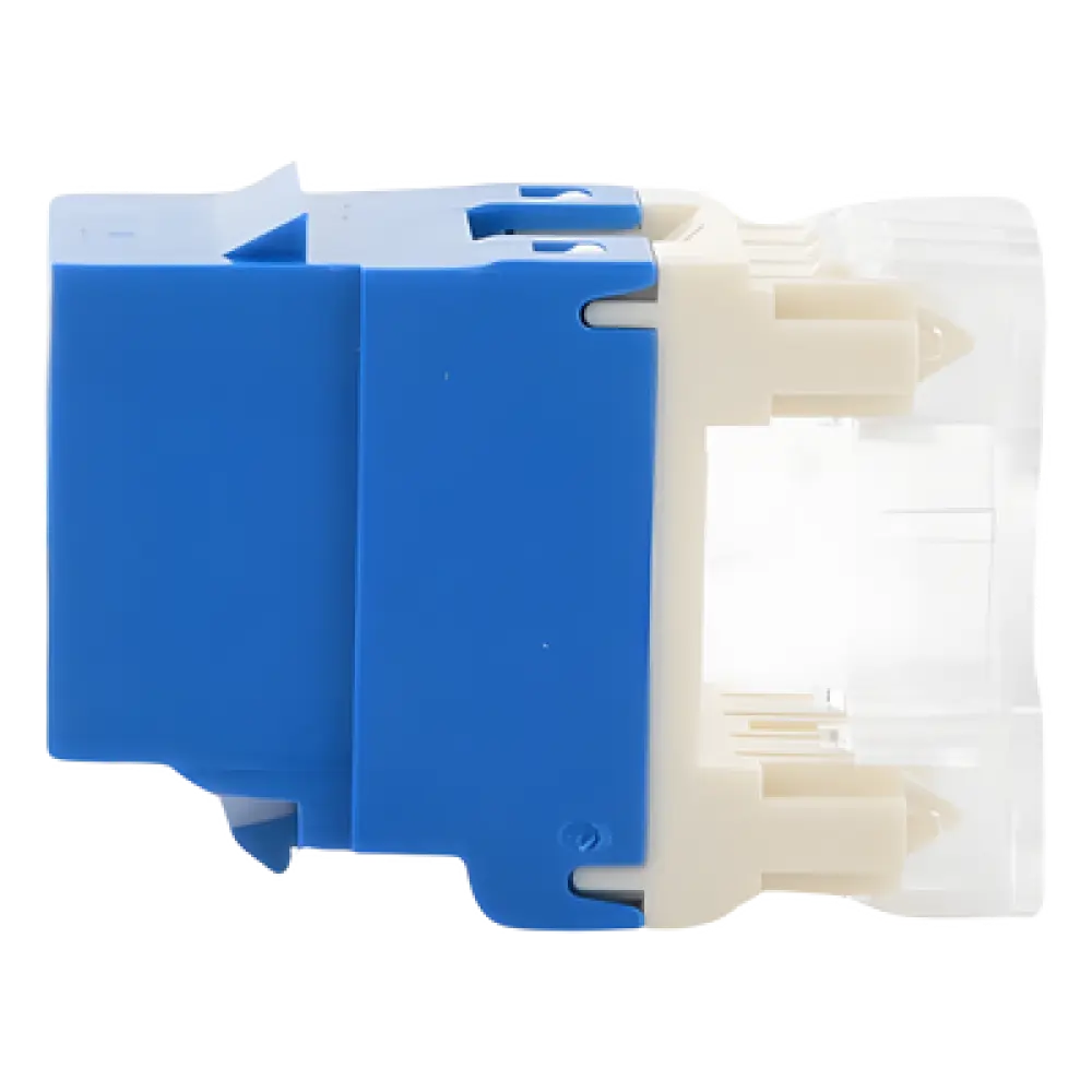 Jack Keystone RJ45 / Categoría 6 / Terminación 110 de Impacto / UTP 8P8C / 22-26 AWG / Azul