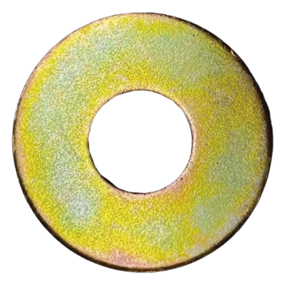 Arandela Plana / 3/8" (9.5 mm) / Acabado Tropicalizado Níquel-Cromado / Resistencia a Corrosión / Uso Exterior y Zonas Húmedas
