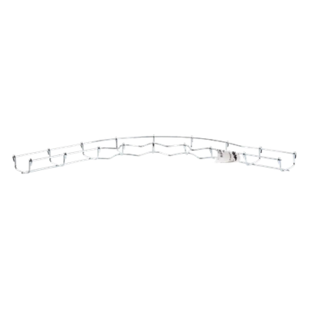 Curva Pre-Fabricada Horizontal / 90° / 33 mm Peralte / 50 mm Ancho / Electro Zinc 15-20 micras / Interior