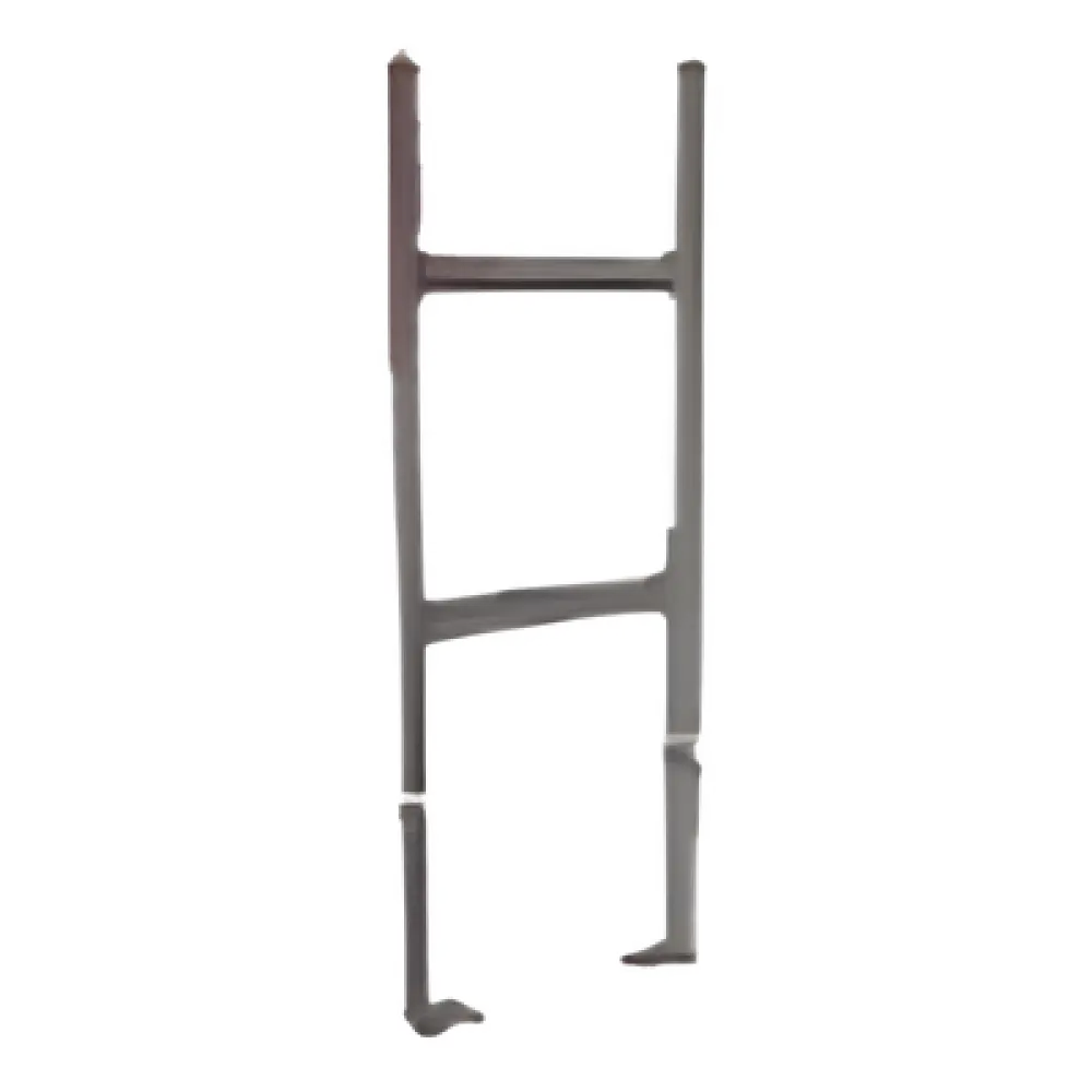 Pies Base para Escalera Tubular / 1.5 x 12 Pulgadas / Acero al Carbón / Pintura Epóxica Negra / Fijación Suelo / Par 2 Piezas