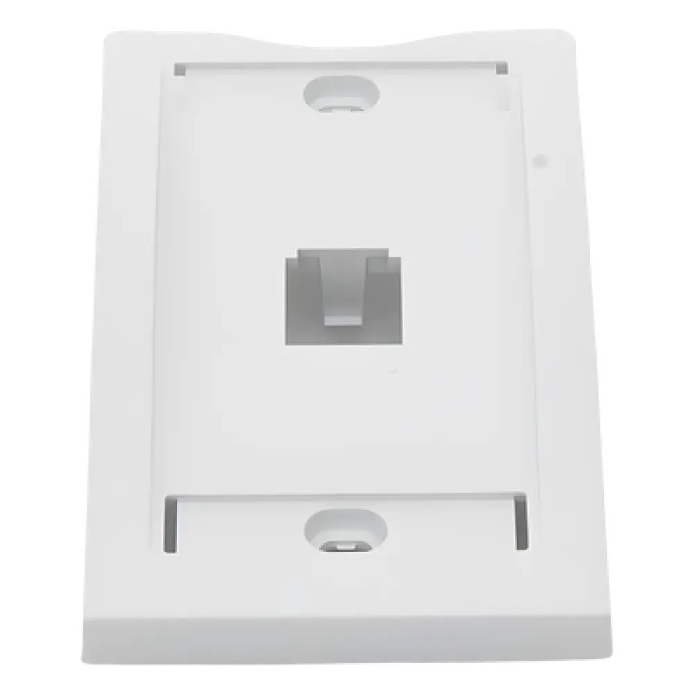 Placa de Pared Vertical / 1 Puerto Mini-Com / 69.8 x 114.3 mm / ABS / Blanco / RoHS