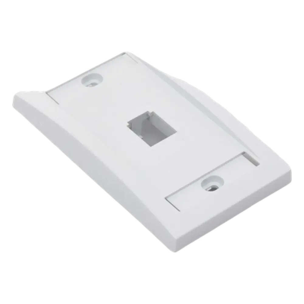 Placa de Pared Vertical / 1 Puerto Mini-Com / 69.8 x 114.3 mm / ABS / Blanco / RoHS