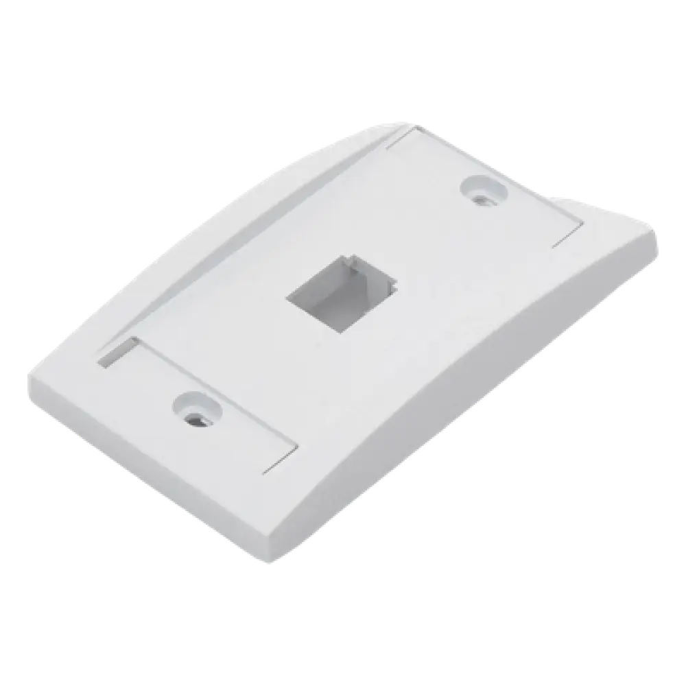 Placa de Pared Vertical / 1 Puerto Mini-Com / 69.8 x 114.3 mm / ABS / Blanco / RoHS