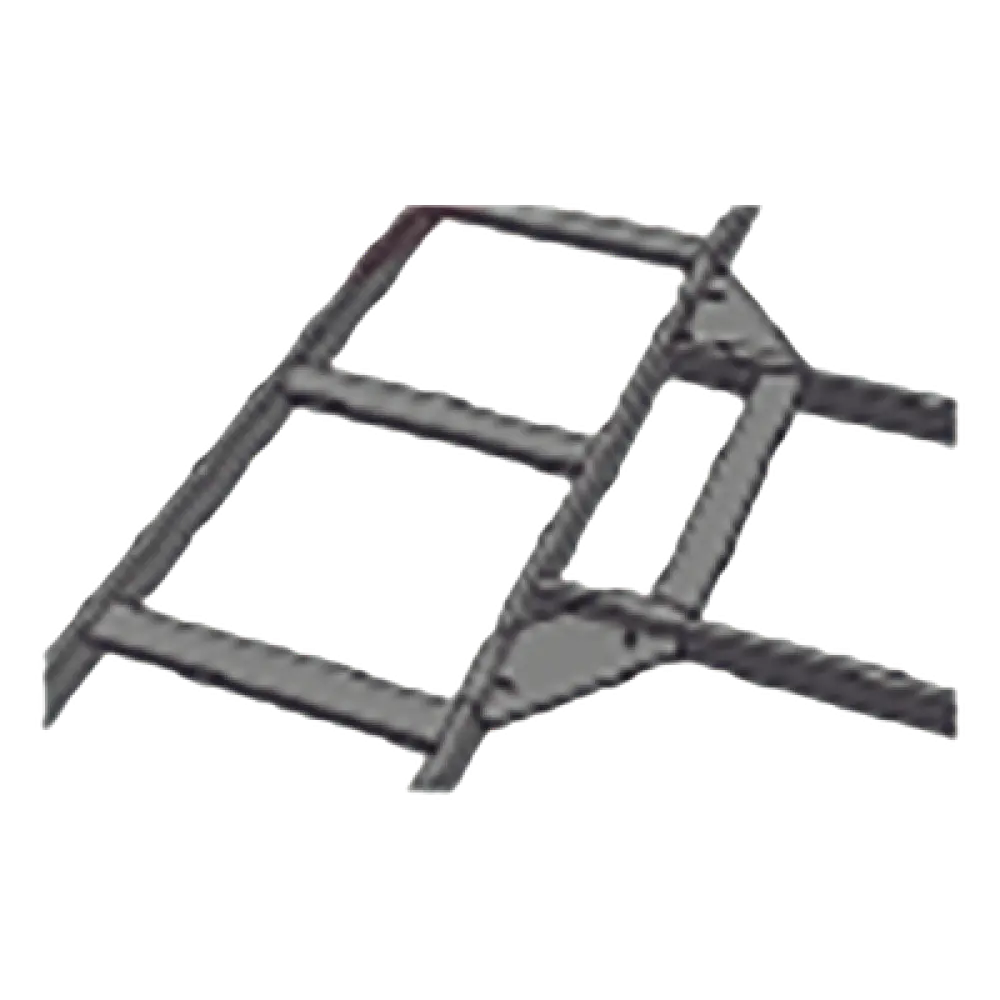 Kit Derivación Tipo T / Escalera Tubular 1.5" Peralte / 12" Ancho / Acero Carbono / Recubrimiento Epóxico Negro / Tornillería Incluida