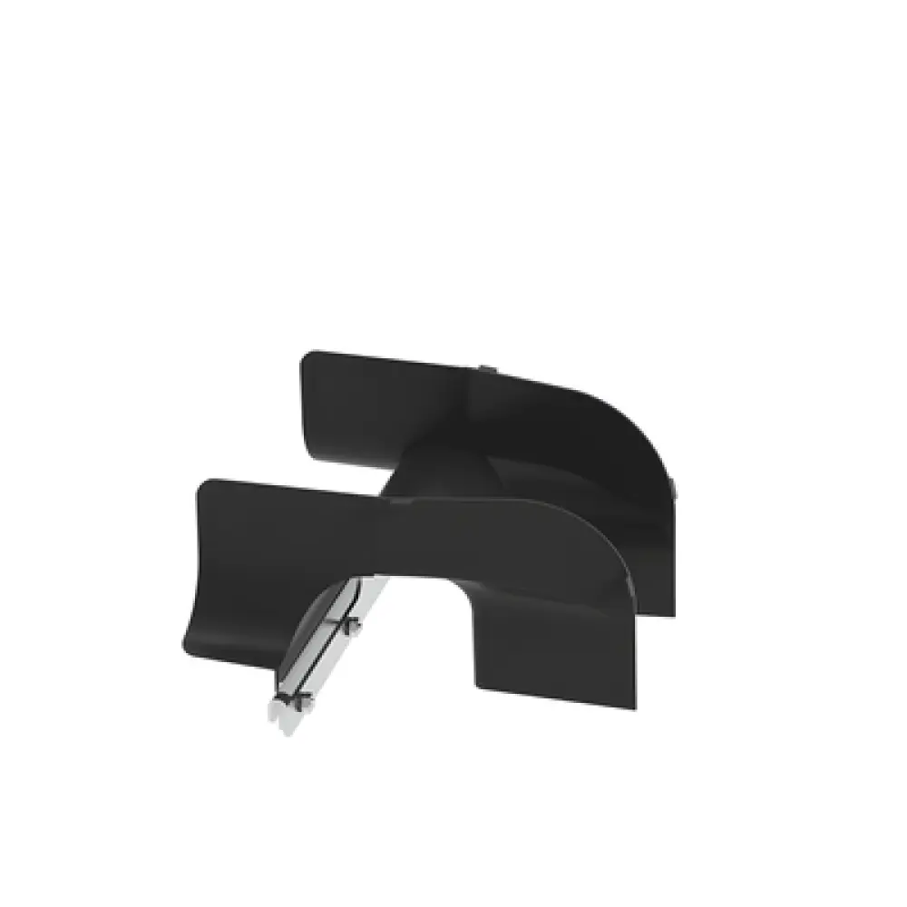 Bajada de cables para charola wire basket / 4 in / Control de radio de curvatura / Negro