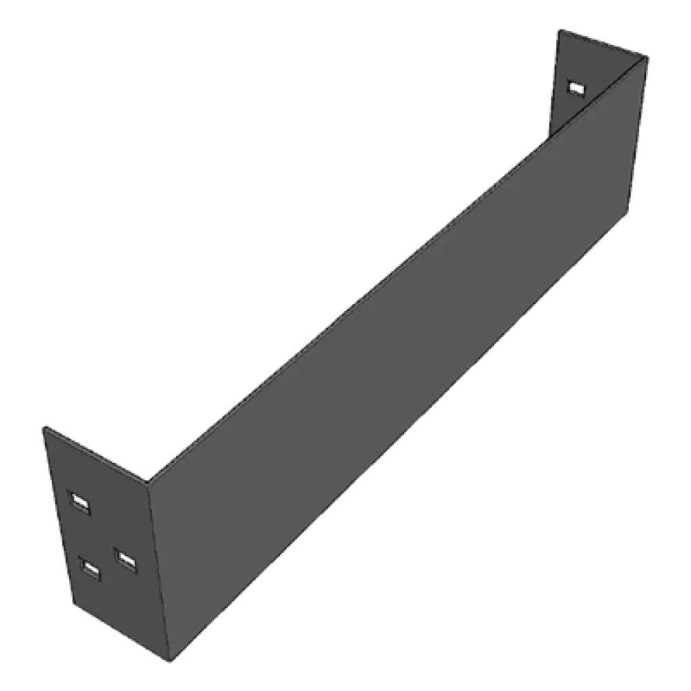 Placa de Cierre para Escalera de Aluminio / Peralte 3 1/4" / Ancho 12" / Incluye Tornillería / Interior y Exterior