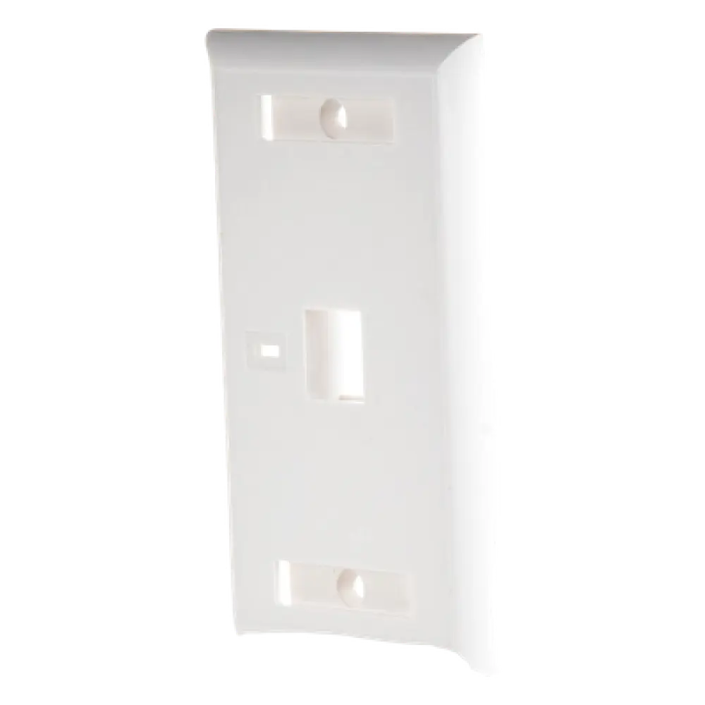 Placa de Pared / 1 Puerto Keystone / 70 x 115 mm (2.75' x 4.52') / UL 94V-0 / Blanco