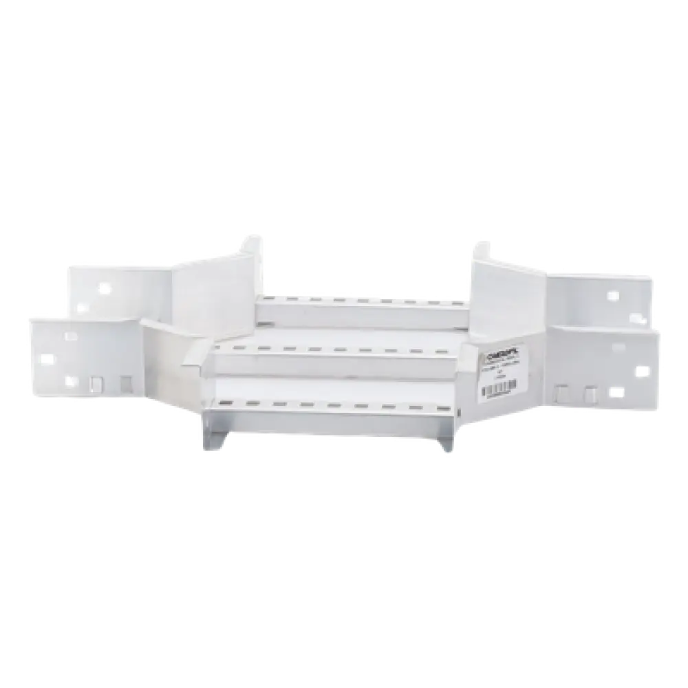 Derivación Horizontal X / Perfil Z / Peralte 3 1/4" / Ancho 9" / Radio 8" / Aluminio Portacables