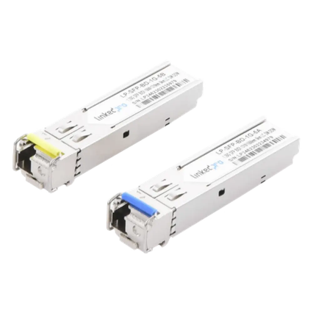 Transceptor Óptico SFP Bidireccional / 1.25 Gbps / Monomodo 1310/1550 nm / LC/UPC Simplex / DDM / Alcance 5 km (16,404 ft) / 2 Piezas