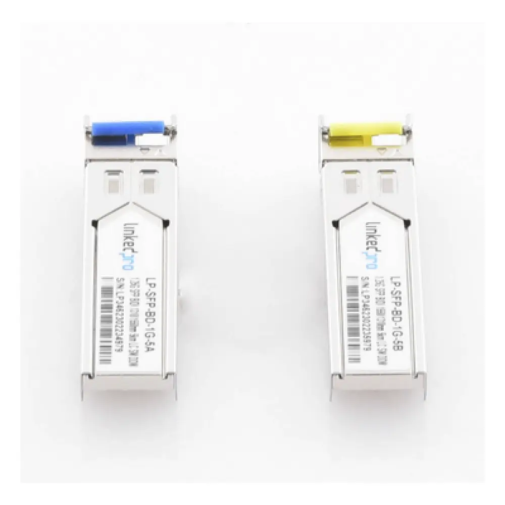Transceptor Óptico SFP Bidireccional / 1.25 Gbps / Monomodo 1310/1550 nm / LC/UPC Simplex / DDM / Alcance 5 km (16,404 ft) / 2 Piezas