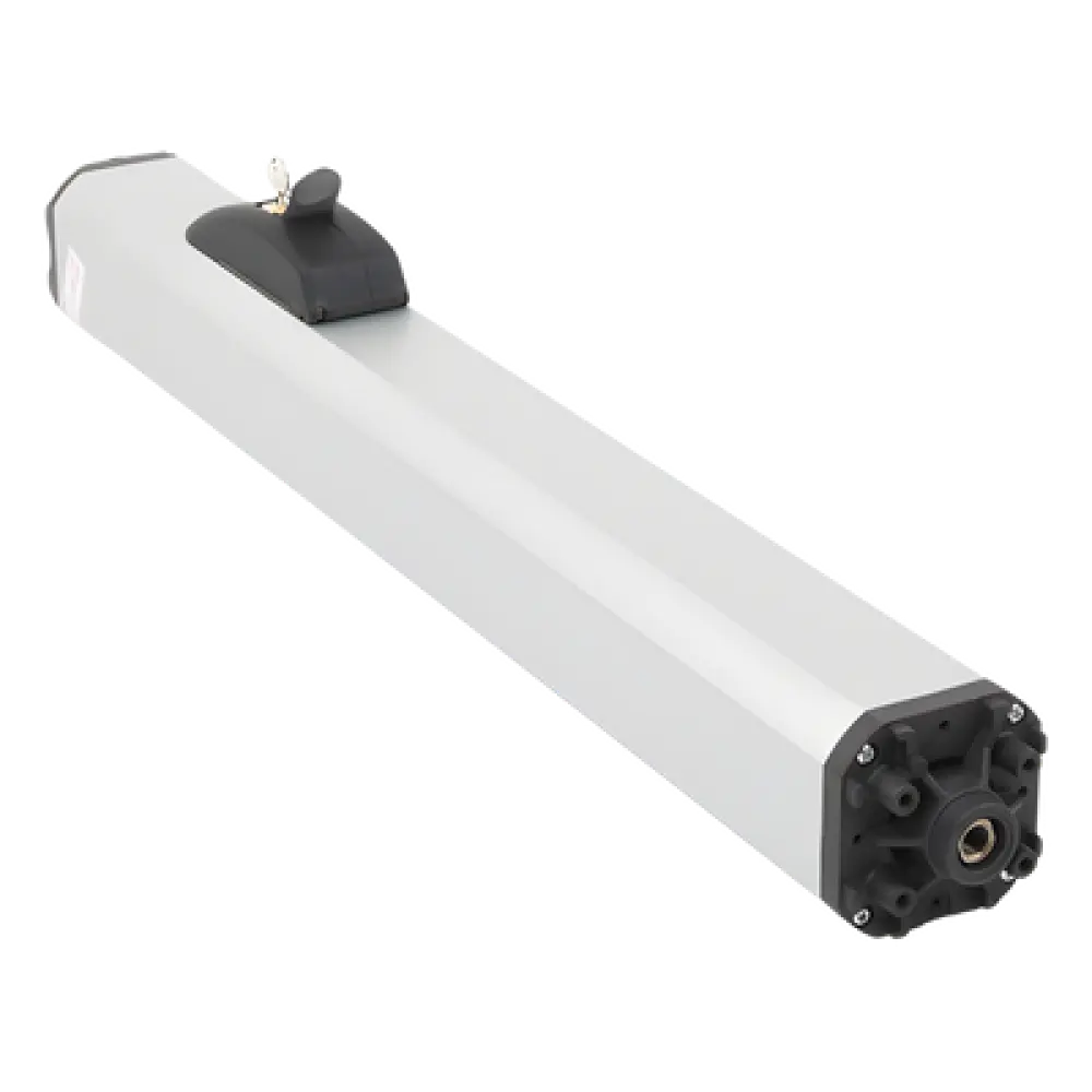 Operador Hidráulico para Puertas Abatibles / Uso Continuo / Hoja Máxima 4 m (13.1 ft) con Electrocerradura / Fuerza 4650 N / IP55 / 115 VAC / 220 W / Brazo Largo