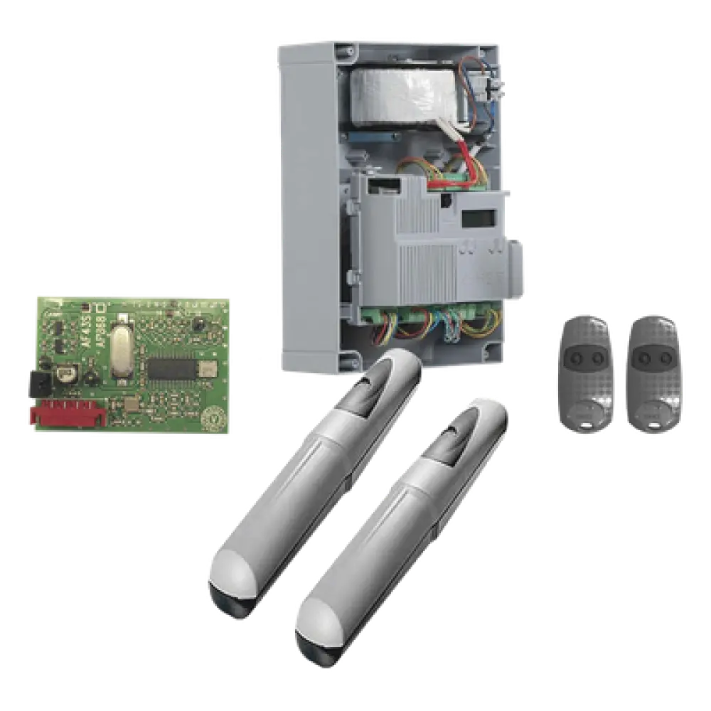 Kit de operadores para puertas abatibles / 3 m (9.8 ft) / 500 kg / 24V / IP44