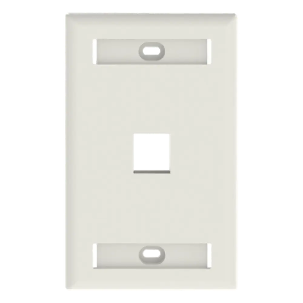 Placa de Pared Vertical / 1 Puerto Keystone / 69.8 x 114.3 mm / 2.75 x 4.5 pulg. / Montaje Vertical