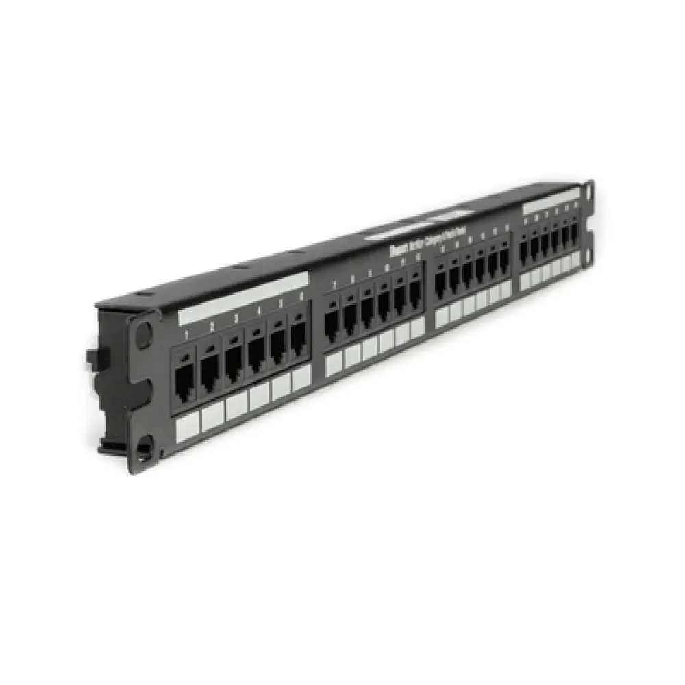 Panel de Parcheo / Cat 6 / 24 Puertos / 1UR / Punchdown 110 / Rack 19"