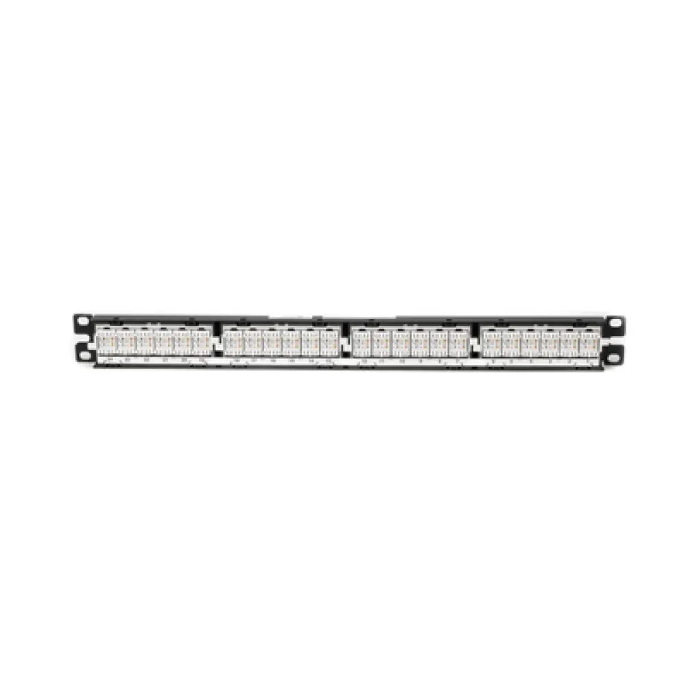 Panel de Parcheo / Cat 6 / 24 Puertos / 1UR / Punchdown 110 / Rack 19"