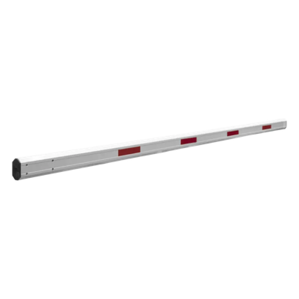 Brazo Telescópico para Barrera Vehicular / Longitud Ajustable 3.6 a 5.5 m (11.8 a 18 ft) / Aluminio Hexagonal / Sin Iluminación / Compatible con Múltiples Modelos