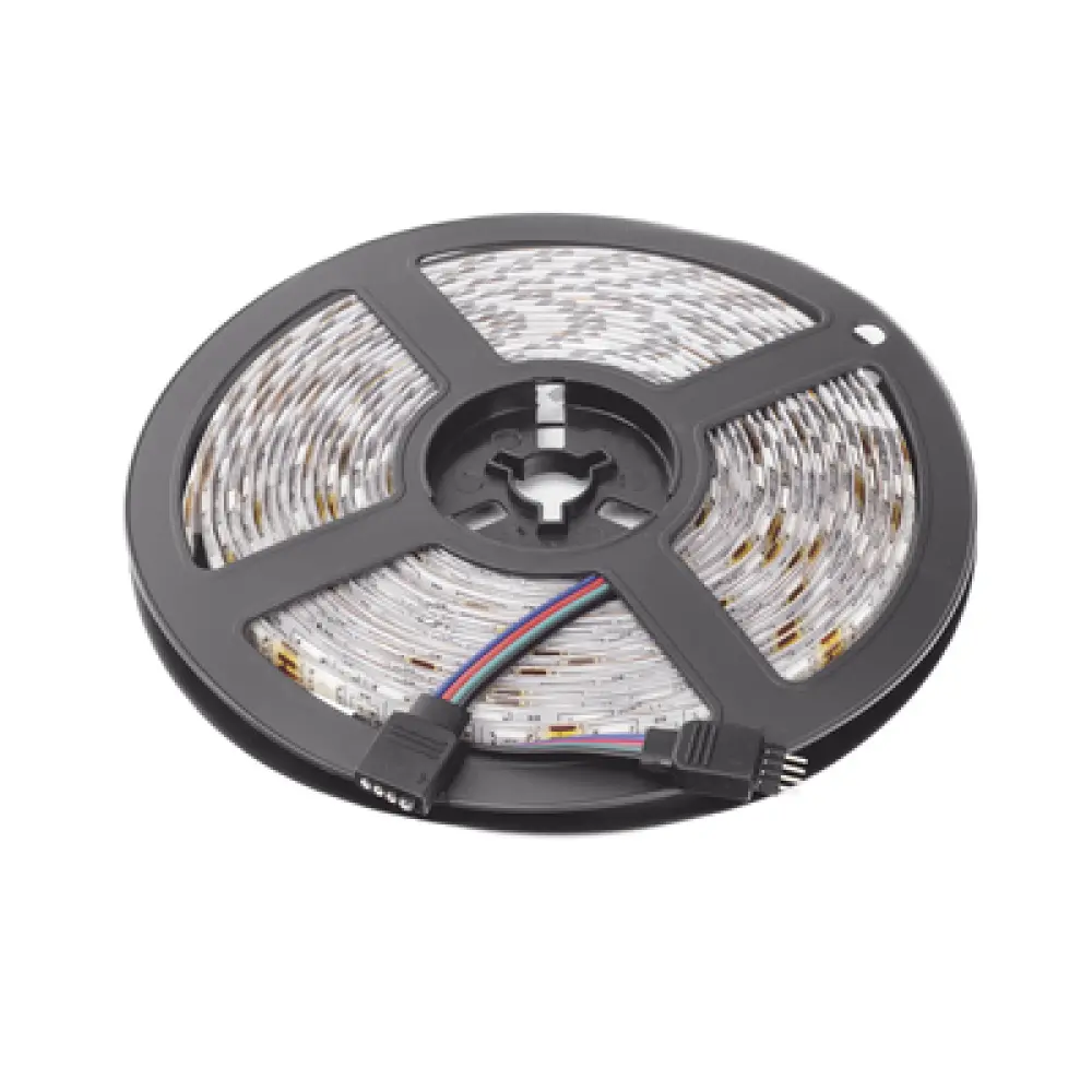 Tira LED RGB / 5 m (16.4 ft) / 12 VCC 2.5 A / IP65 / Rojo y Verde Programables / Iluminación Vehicular