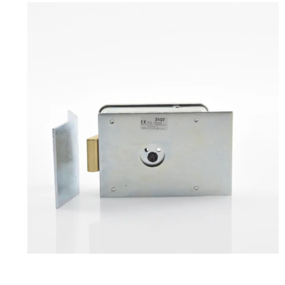 Cerradura Electromecánica / 12 VCA / Placa Suelo / Operación Manual por Cilindros