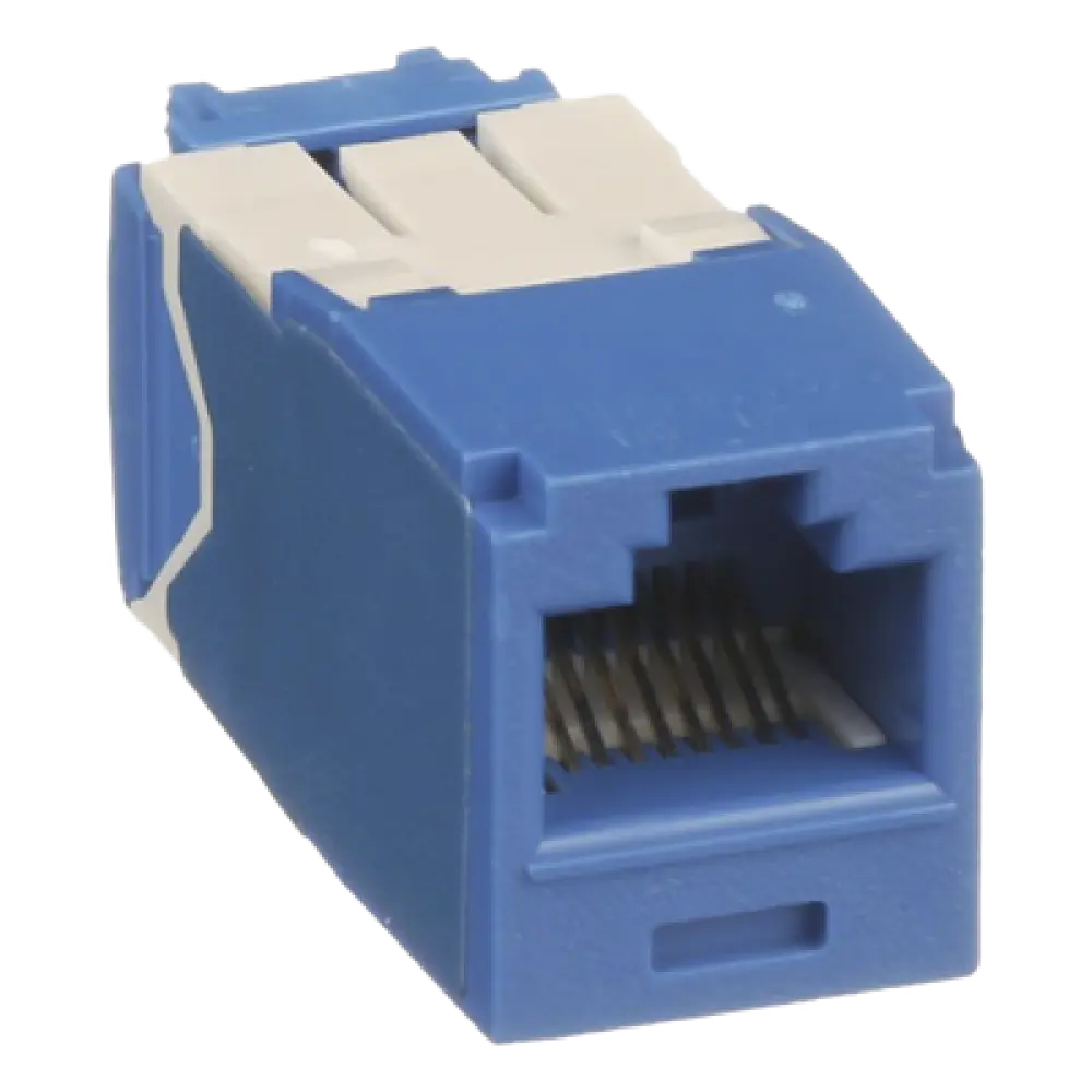 Conector Jack RJ45 / Cat 6A / Mini-Com TG / Sin Herramienta Impacto / 10GBase-T / 150m (492 pies) / Azul