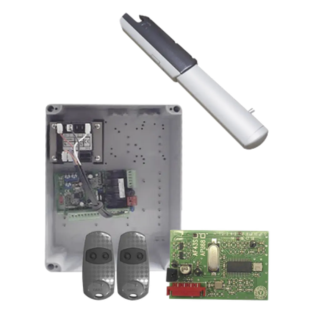 Kit de Operadores para Portones Vehiculares Abatibles de 2 Hojas / 3 m (9.8 ft) / 400 kg (880 lb) / Uso Residencial