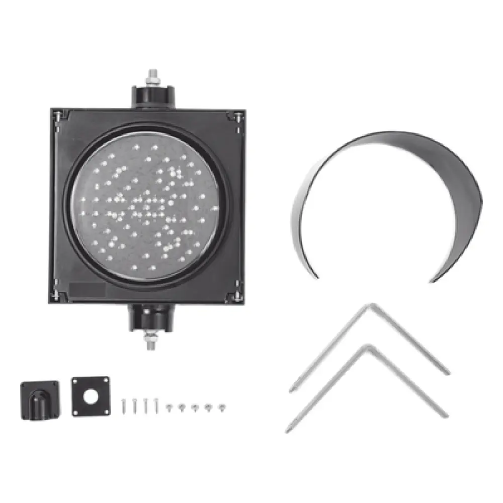 Semáforo LED / Diámetro 20 cm / 81 LEDs / IP65 / 110 VCA / 6 W / Intensidad 500 cd Rojo / 400-600 cd Verde