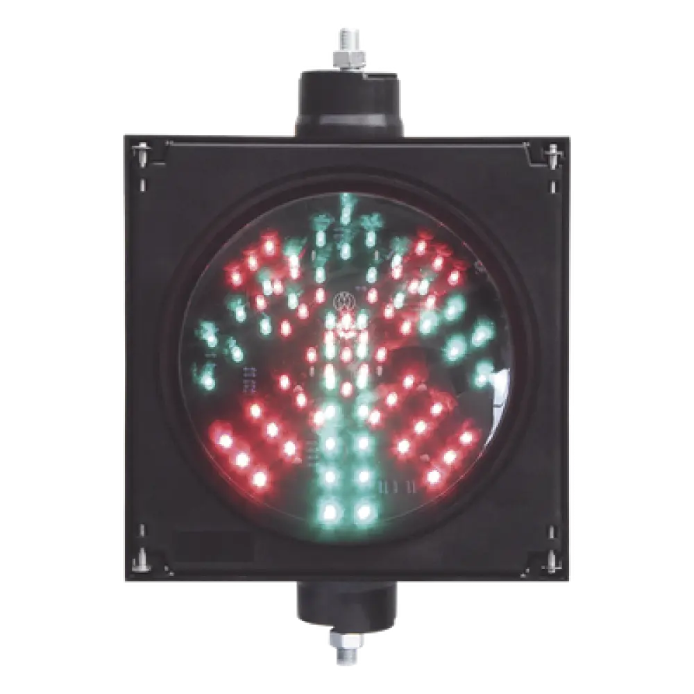 Semáforo LED / Diámetro 20 cm / 81 LEDs / IP65 / 110 VCA / 6 W / Intensidad 500 cd Rojo / 400-600 cd Verde
