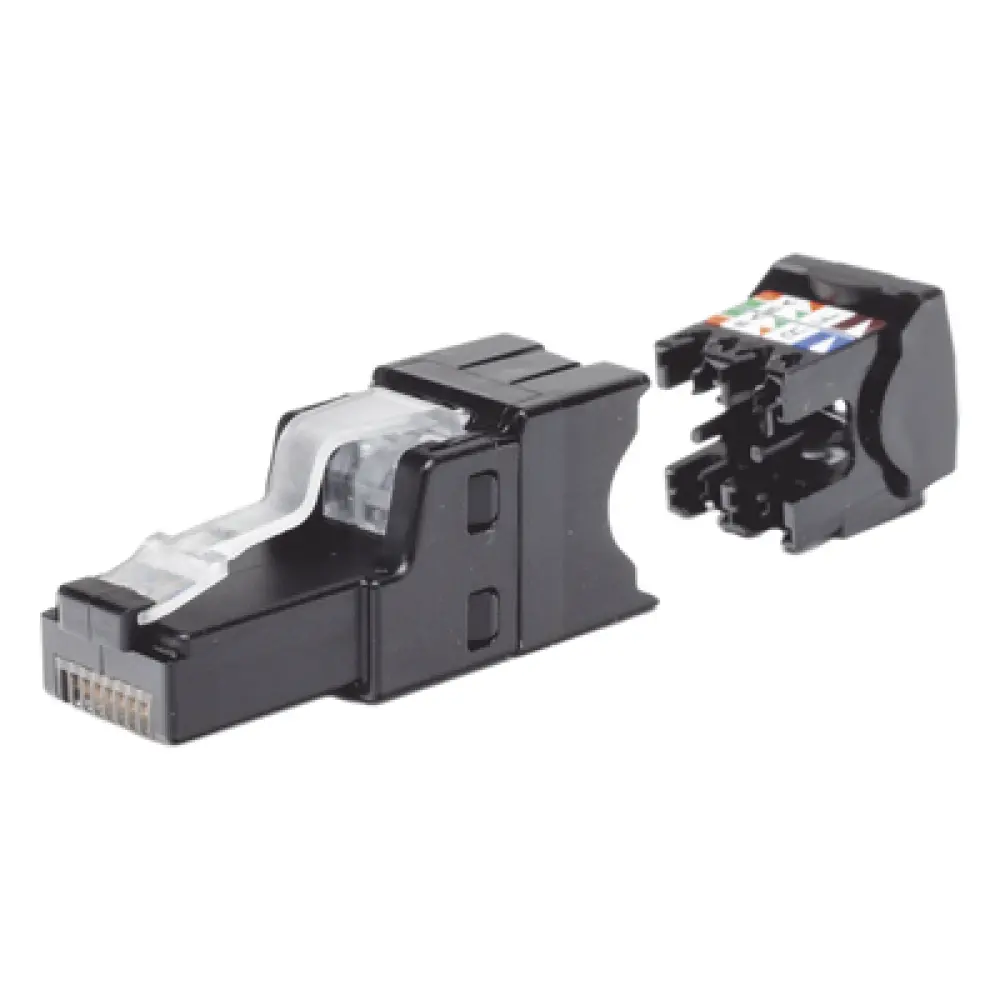 Plug RJ45 UTP / Cat6A / Terminación en Campo / 22-26 AWG / Recto y Angulado / 0.5-0.7 ft Equivalente
