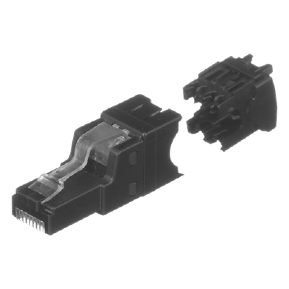 Plug RJ45 UTP / Cat6A / Terminación en Campo / 22-26 AWG / Recto y Angulado / 0.5-0.7 ft Equivalente