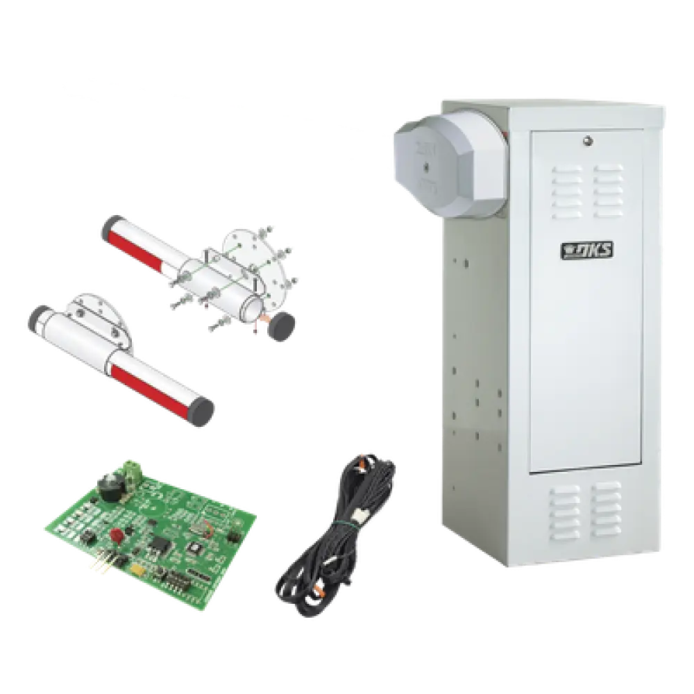 Barrera Vehicular / Uso Continuo / Motor 1/2 HP / Brazo 4 m (13.1 ft) / Sensor de Masa / 115 VAC