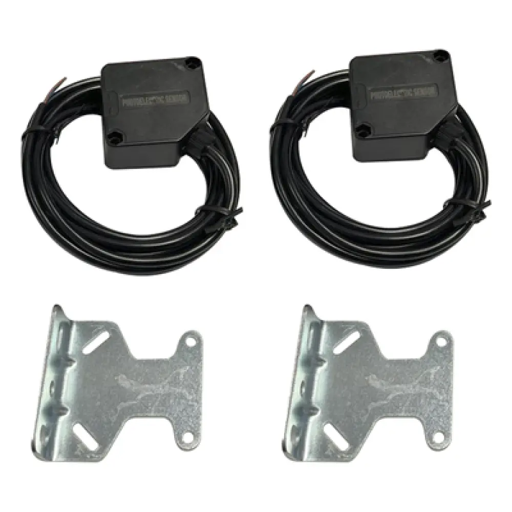 Fotocelda Infrarroja / 12-24 VCC / Alcance 25 m (82 ft) / Contactos NC-NO / Emisor y Receptor / Acceso Vehicular