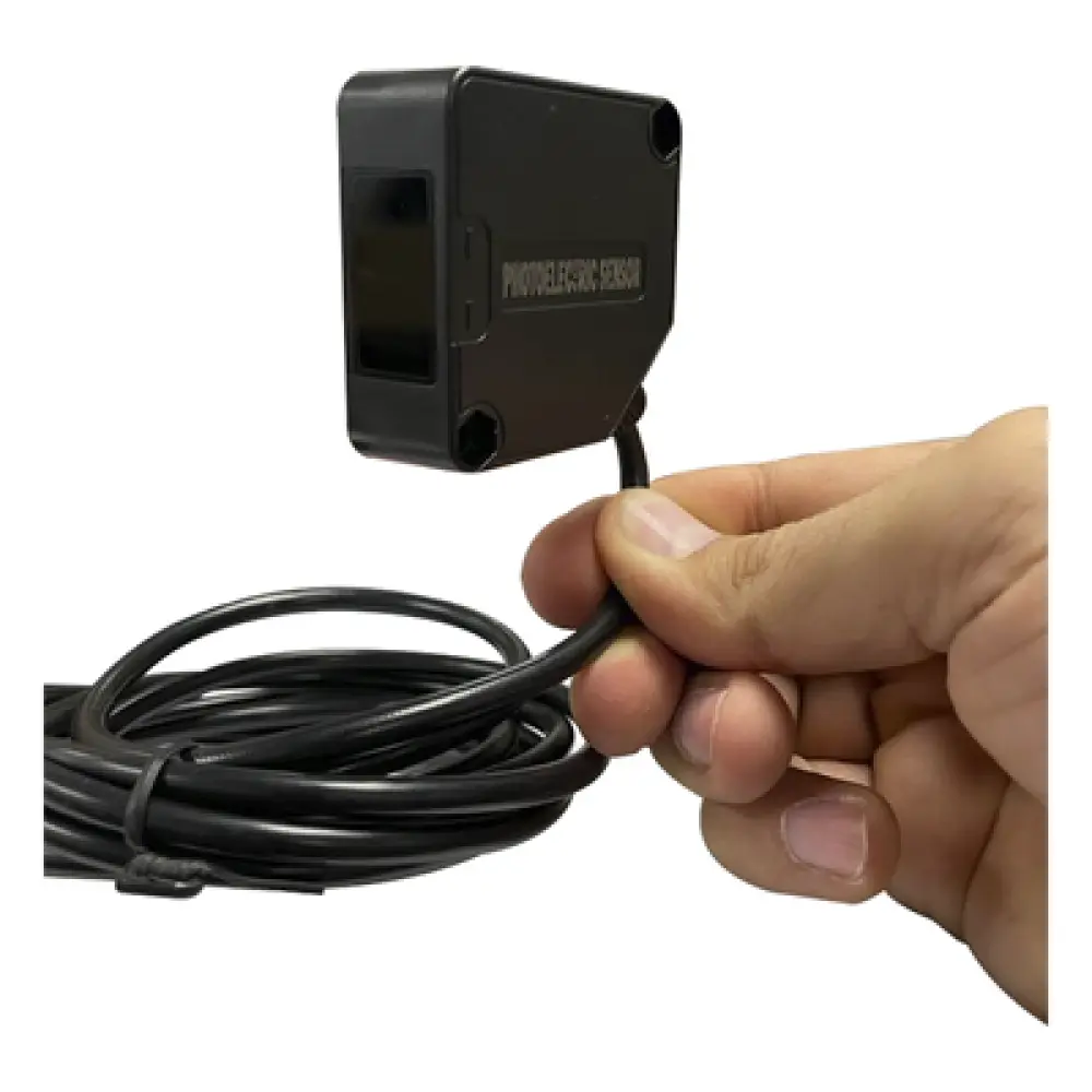 Fotocelda Infrarroja / 12-24 VCC / Alcance 25 m (82 ft) / Contactos NC-NO / Emisor y Receptor / Acceso Vehicular