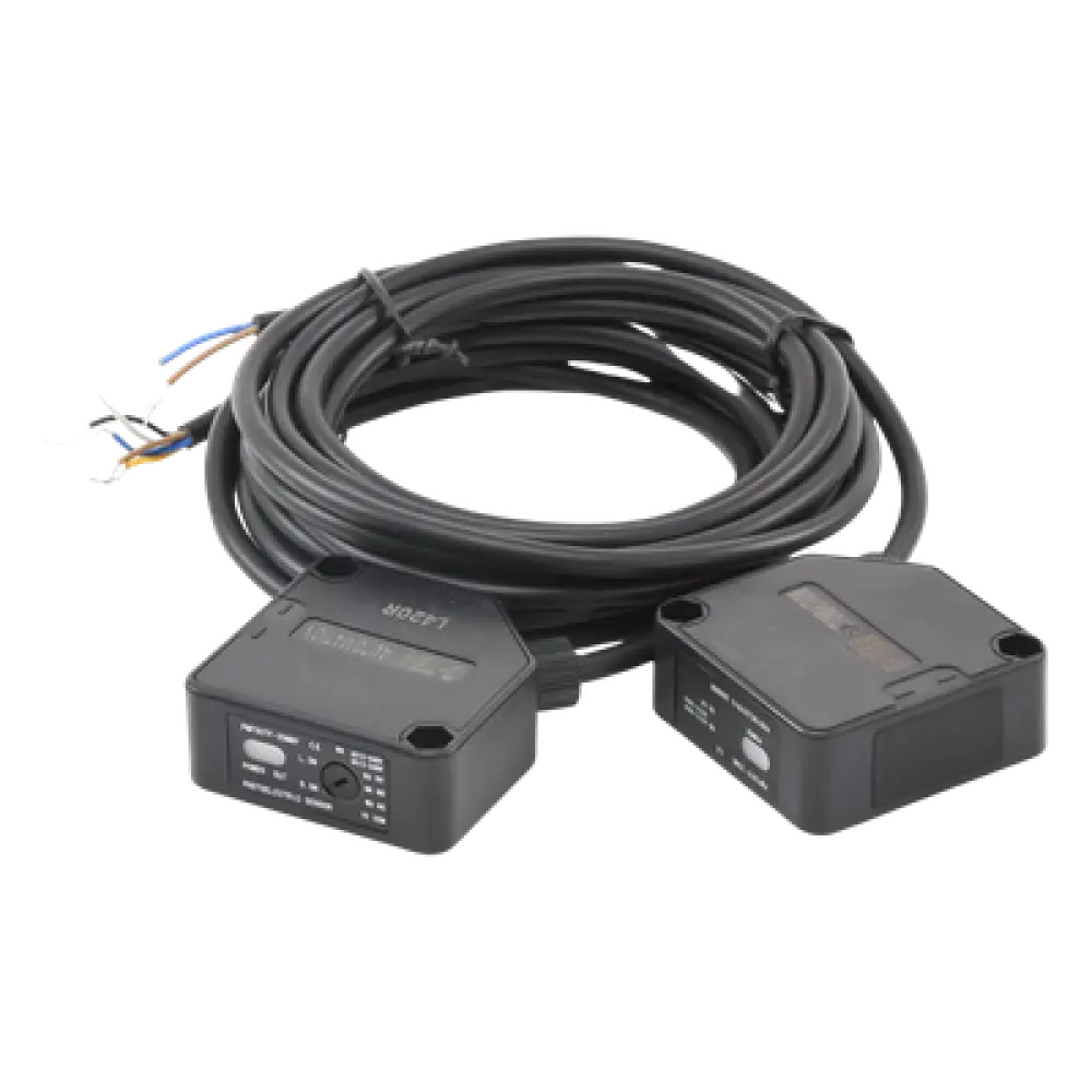 Fotocelda Infrarroja / 12-24 VCC / Alcance 25 m (82 ft) / Contactos NC-NO / Emisor y Receptor / Acceso Vehicular