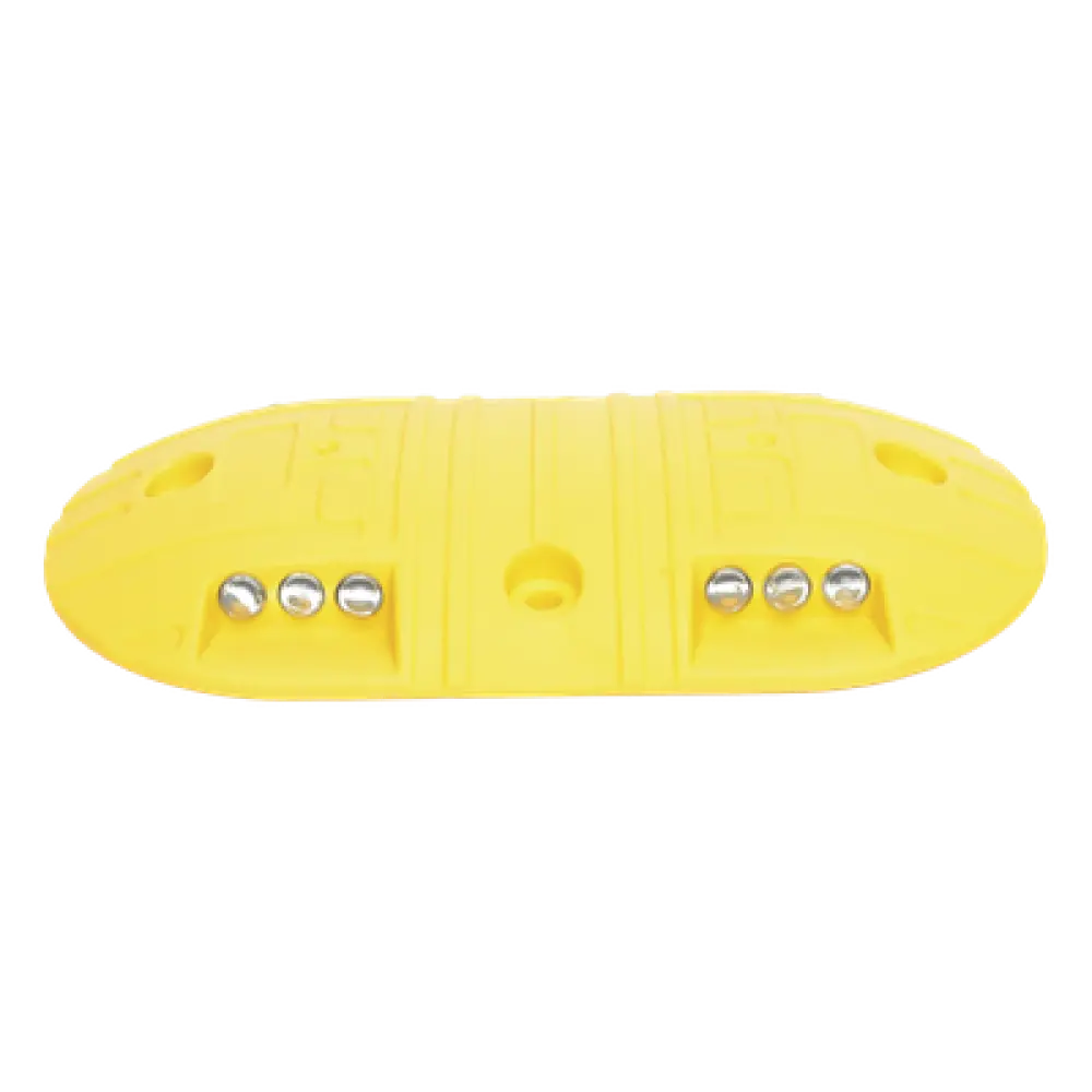 Boya Vial / Plástico Duradero / 20 Toneladas / LED Reflejantes / 4 Orificios / 8.7 x 4.7 x 1 pulgadas