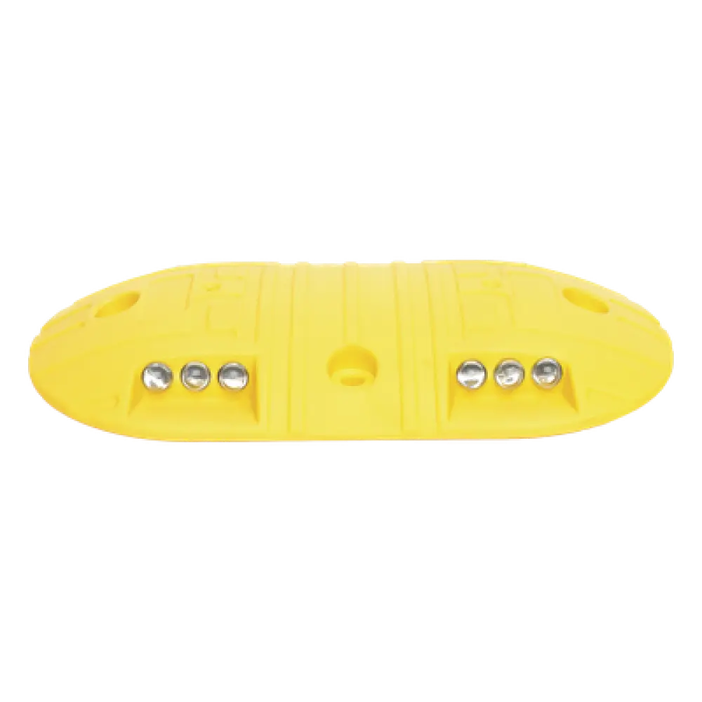 Boya Vial / Plástico Duradero / 20 Toneladas / LED Reflejantes / 4 Orificios / 8.7 x 4.7 x 1 pulgadas