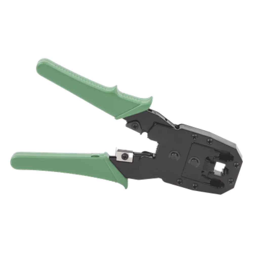 Pinzas Ponchadoras / RJ11-RJ12-RJ45 / Cat5e-Cat6-Cat6a / 4-6-8 Conductores / Corte y Pelado Integrados