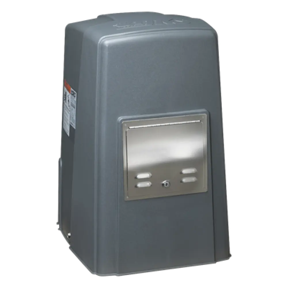 Operador de Puerta Corrediza / 450 kg / 12 m (39.4 ft) / Motor 1/2 HP / Baterías de Respaldo 7.2 Ah / Uso Continuo