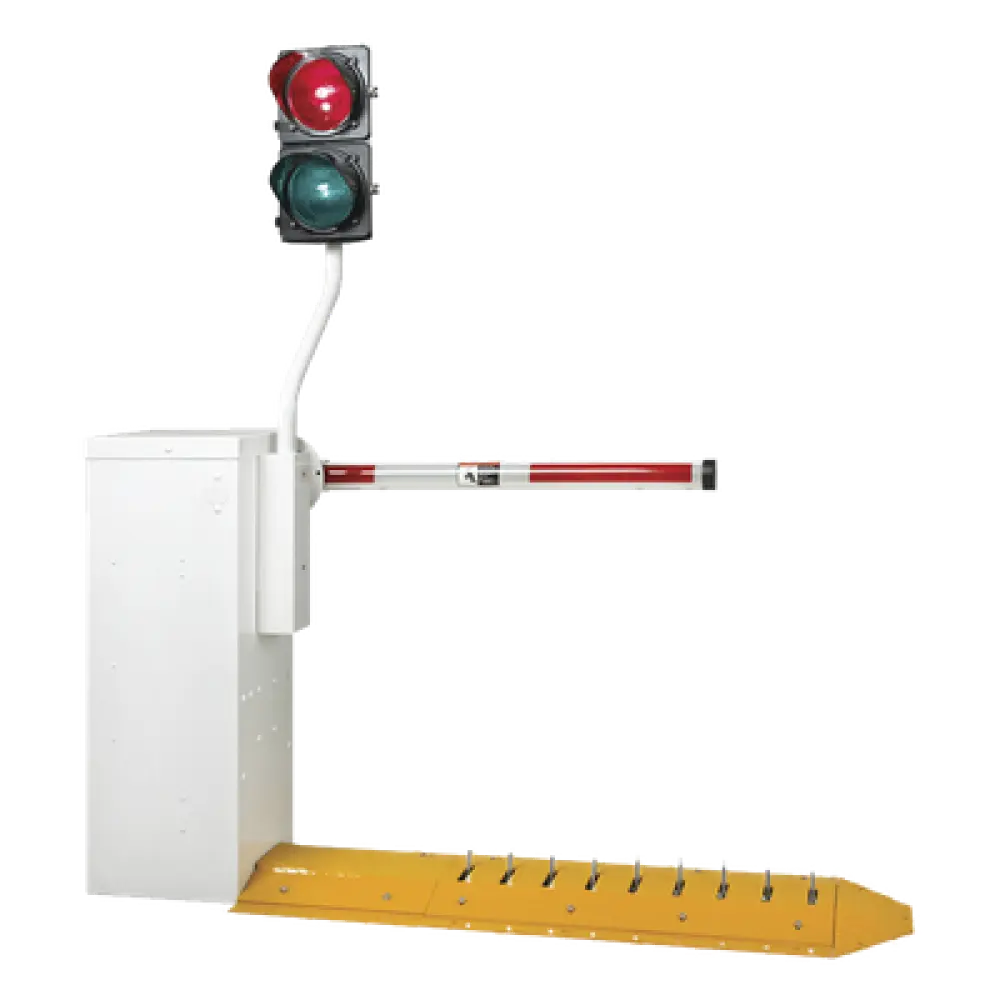 Semáforo LED para Barrera / Rojo/Verde / 12 VDC / Poste 35' (114.8 ft) / Cable 6 ft (19.7 ft) / Sincronización con Ciclo de Barrera